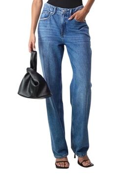 Good American Good ‘90s Mid-Rise Baggy Jeans Women’s Size 14/32